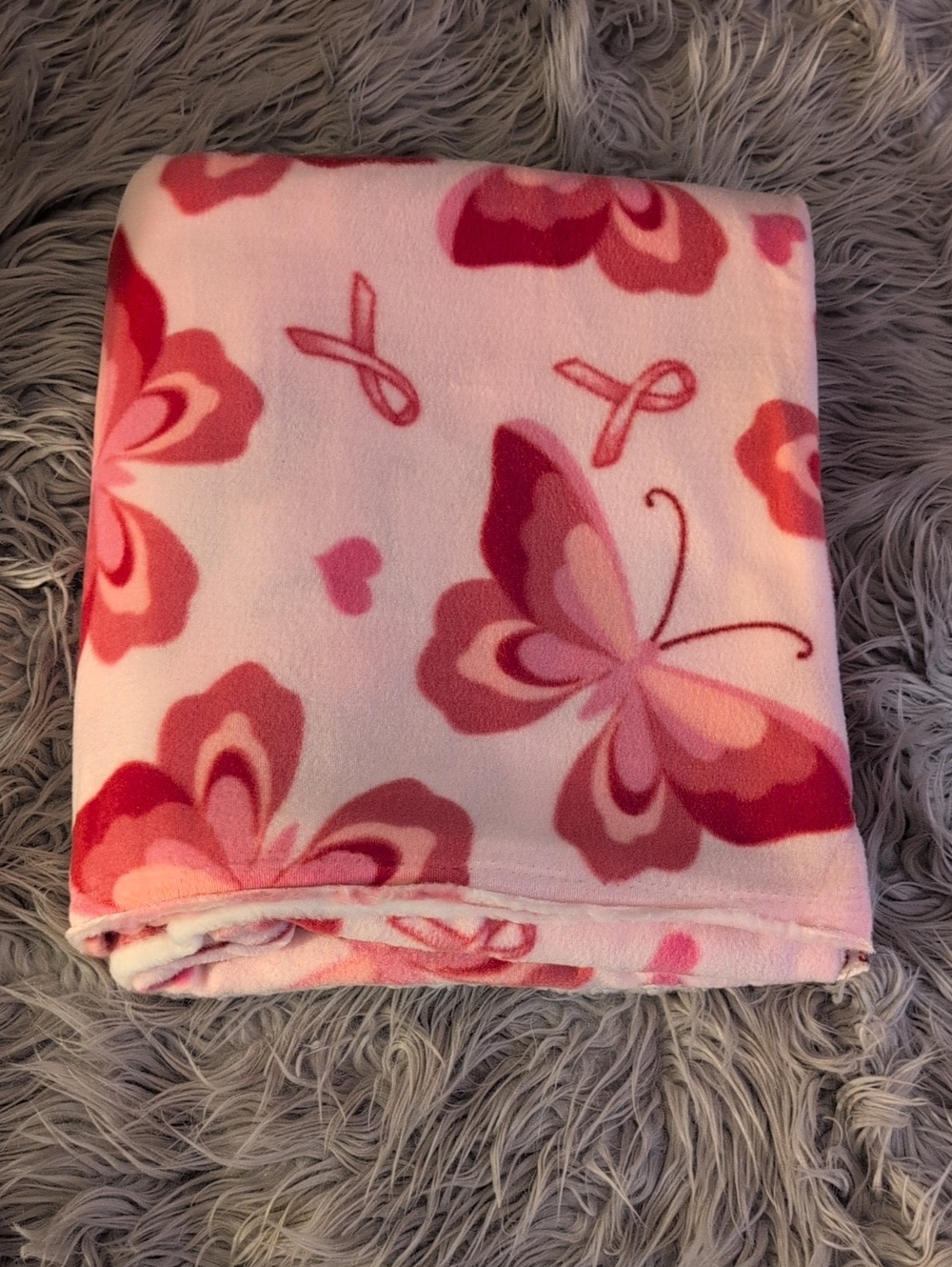 New Fleece Butterfly  Blanket Material